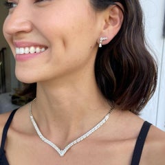 8.05 Carat Diamond Lor Collier Necklace in 14 Karat Yellow Gold, Shlomit Rogel