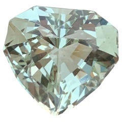 8.05 Carat Natural Loose Green Amethyst Heart Shape Gem For Jewellery