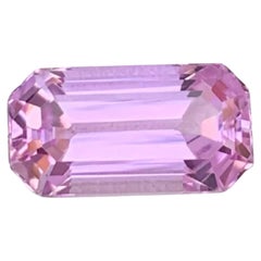 8.05 Carat Natural Loose Pink Kunzite Stone Emerald Cut Afghan Gemstone (pierre précieuse afghane)