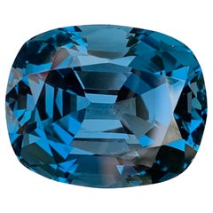80.50 Carat Huge Glamorous Faceted London Blue Topaz Cushion Shape Gem