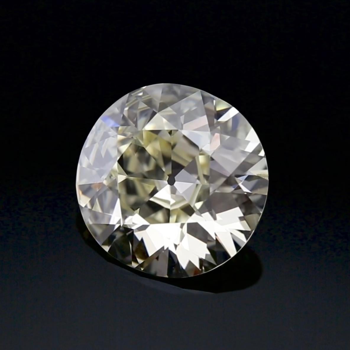 8.06 Carat Old European Cut Diamond - Q-R Color VS1 Clarity Pièce de collection ! en vente 2