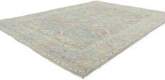 New Modern Style Oushak Rug with Soft Colors