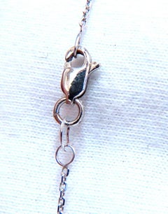 .80ct Bead Set Peace Charm Natural Diamond Necklace 14kt