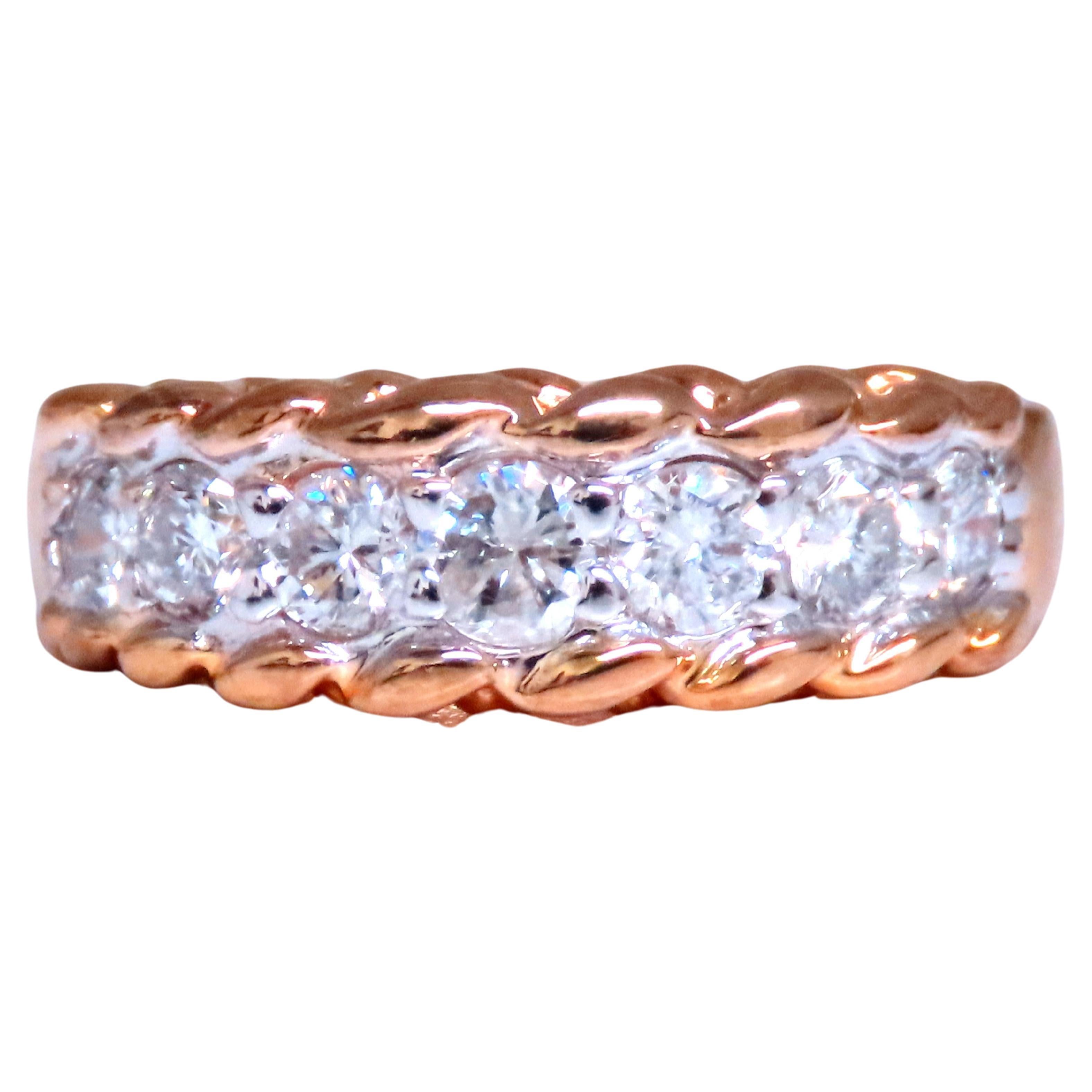 Bague en or 14kt avec diamants naturels de 0,80ct 12432