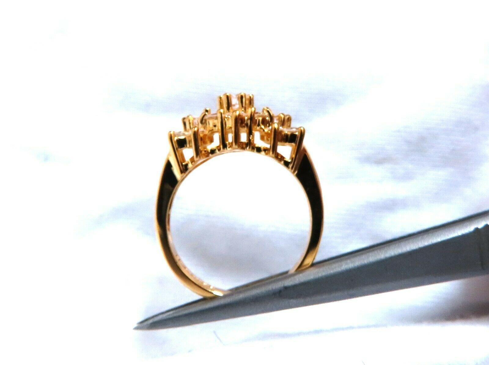 0,80 Karat natürliche Diamanten Cluster Ring 14kt. für Damen oder Herren im Angebot