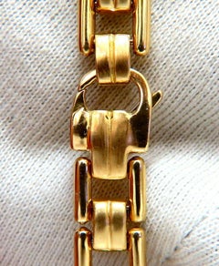 .80 Carat Natural Masculine Mod Durable Hinged Bracelet 14 Karat