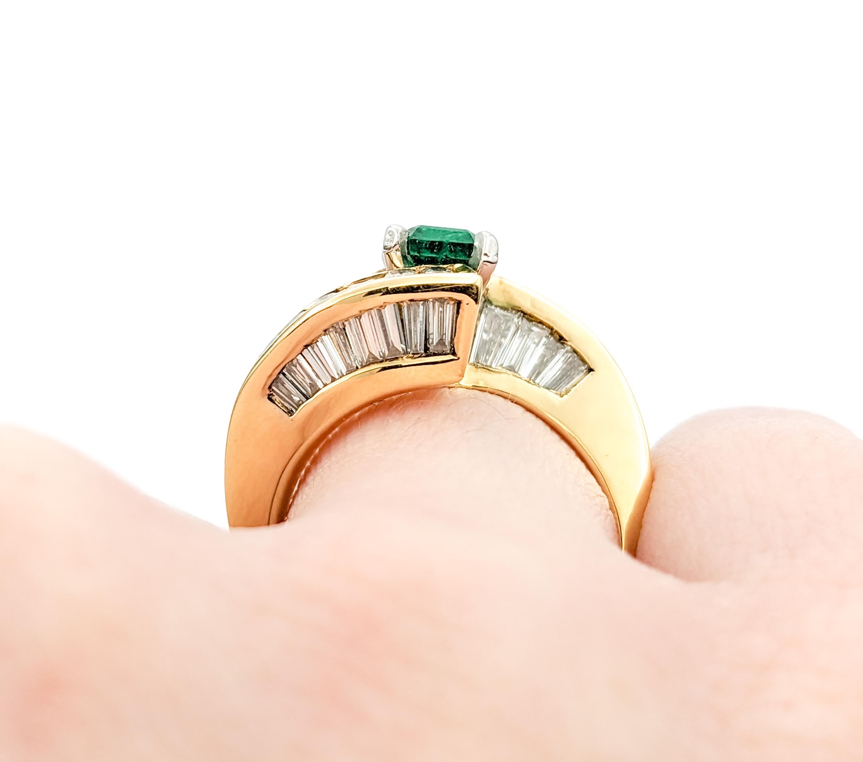 .80ctw Rubine & .65ctw Diamanten Armband in Gelbgold  Entdecken Sie die Faszination der  (Smaragdschliff) im Angebot