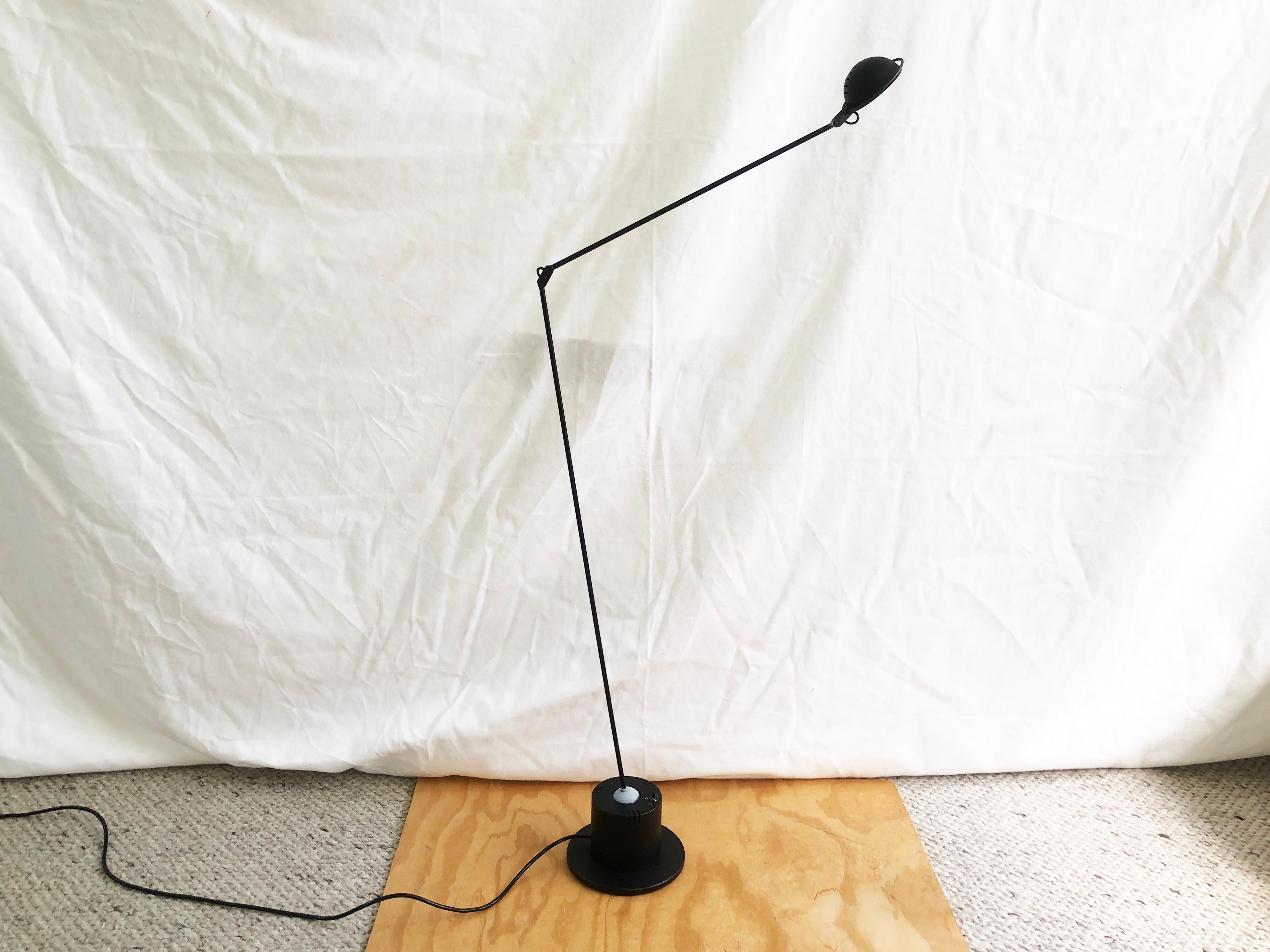 Mid-Century Modern 1980s Original ''Ball'' Floor Lamp by Hannes Wettstein for Belux, Switzerland For Sale