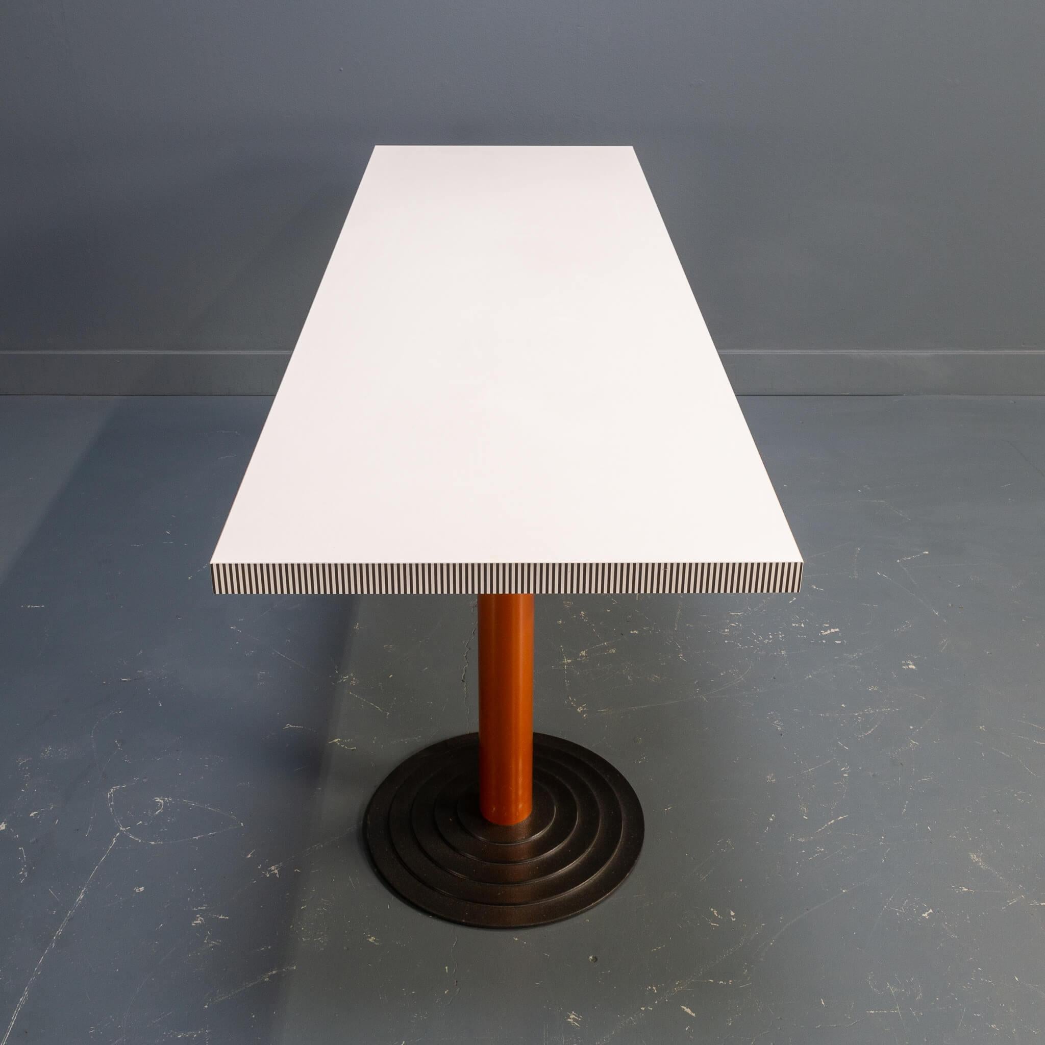 Metal 80s Antonia Astori ‘kroma’ table for Driade For Sale