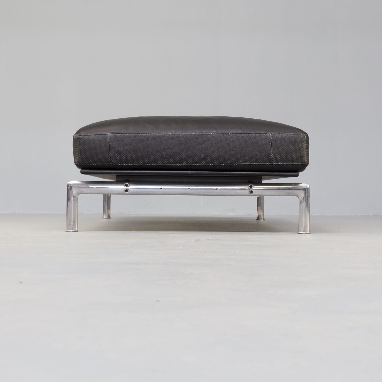 80s Antonio Citterio and Paolo Nava Black Leather “Diesis” Daybed for B&B Italia For Sale 3