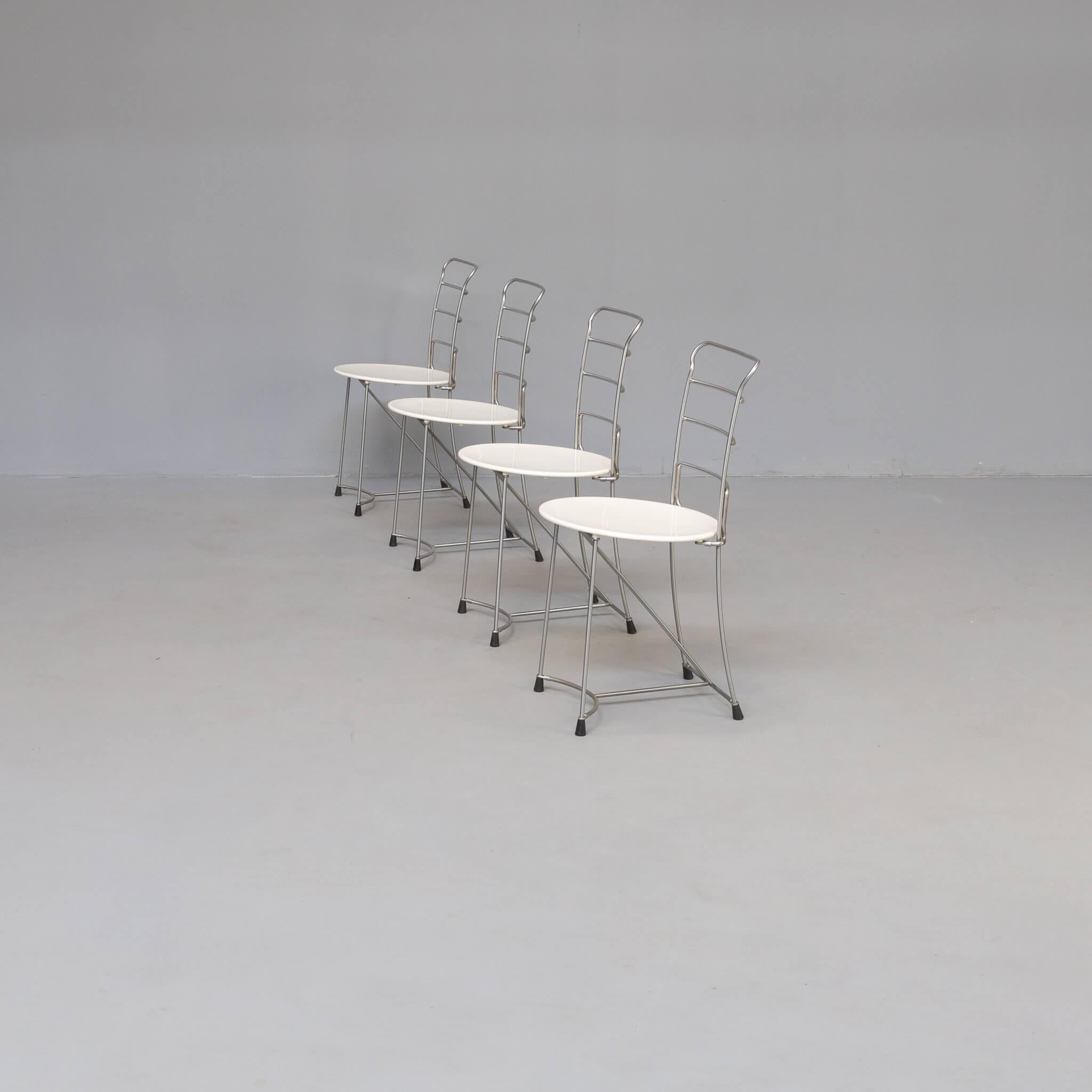 Post-Modern 80s Antonio Citterio ‘Eridiana’ chair for Xilitalia set/4 For Sale