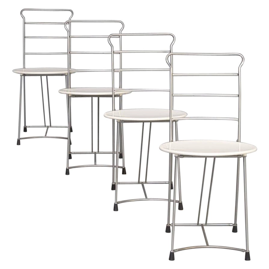 80s Antonio Citterio ‘Eridiana’ chair for Xilitalia set/4 For Sale