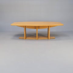 80s architectural oval dining table