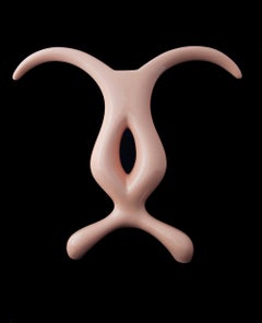 1980s Avant-Gard Design Vase Glazed Ceramic "Cro" Anna Gili Italian Style Milan