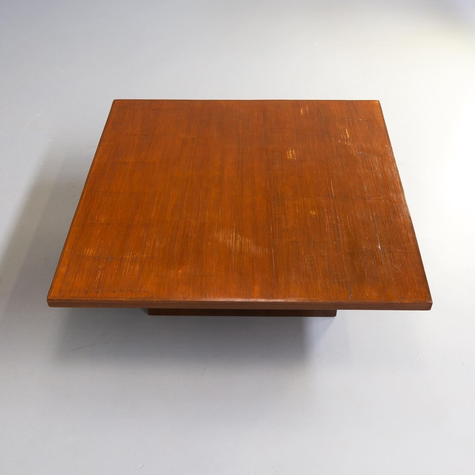 80s Bamboo Coffee Table Attr Axel Vervoordt Belgium In Good Condition For Sale In Amstelveen, Noord