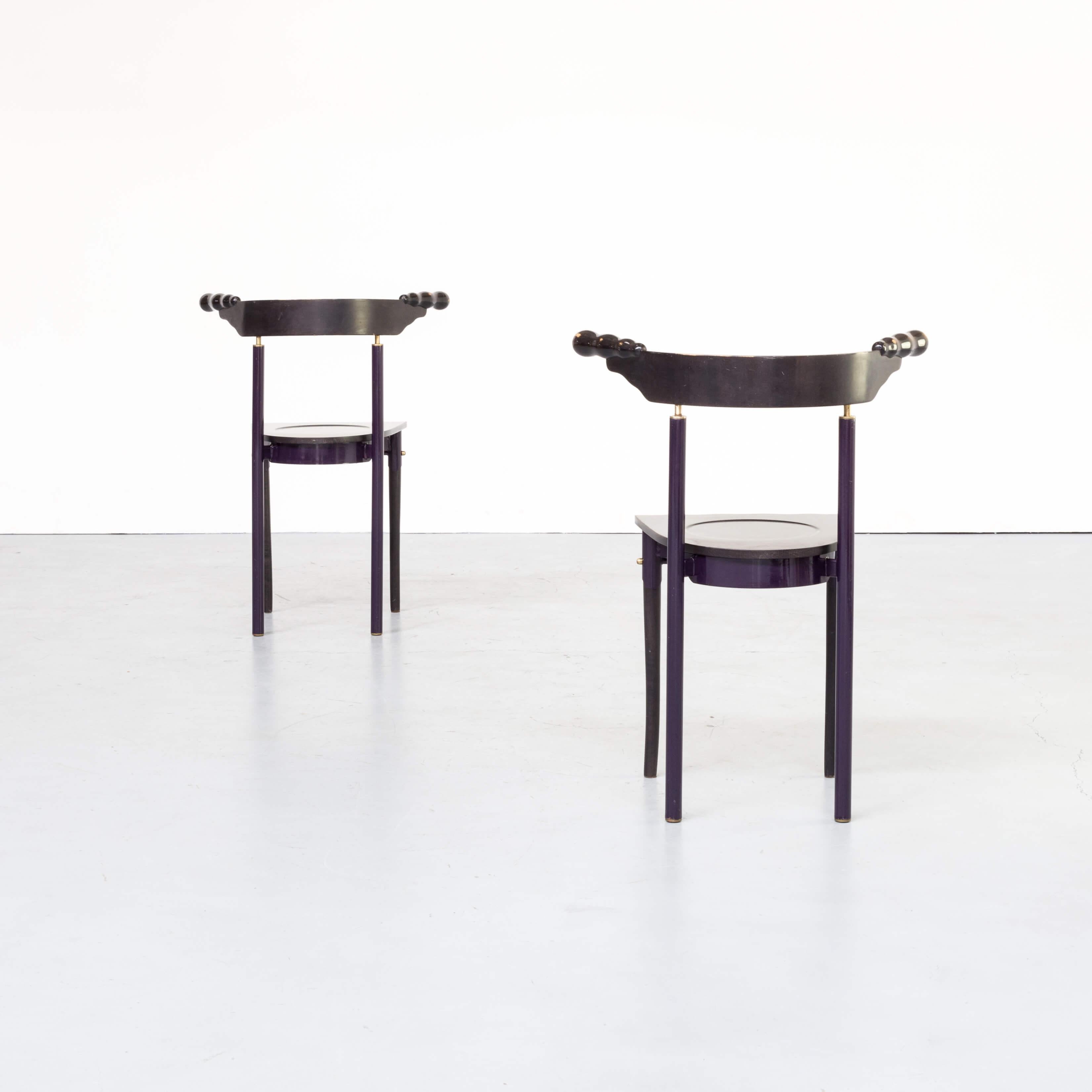 20th Century 1980s Borek Sipek ‘Jansky’ Chairs for Driade, Set of 2 For Sale