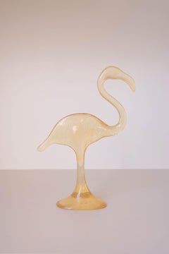 Skulptur „Gelber Flamingo“ aus den 80er Jahren von Abraham Palatnik