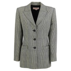 80s Byblos black and white wool jacket