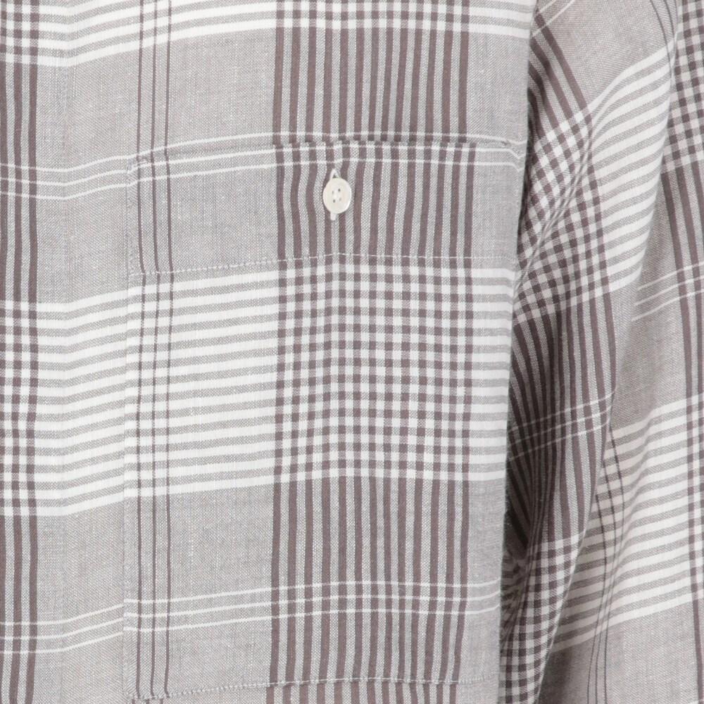 80s Byblos Vintage gray and white checked cotton shirt In Excellent Condition For Sale In Lugo (RA), IT
