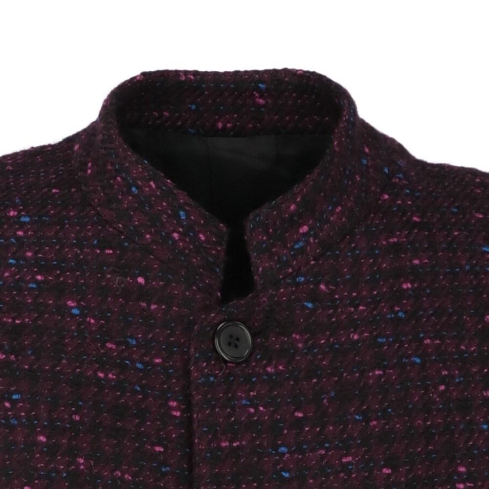 80s Byblos Vintage Multicolor wool jacket with black houndstooth pattern For Sale 2