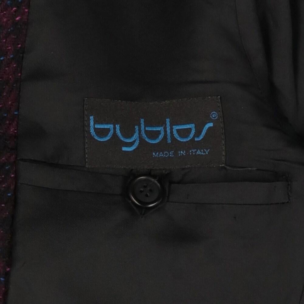 80s Byblos Vintage Multicolor wool jacket with black houndstooth pattern For Sale 3