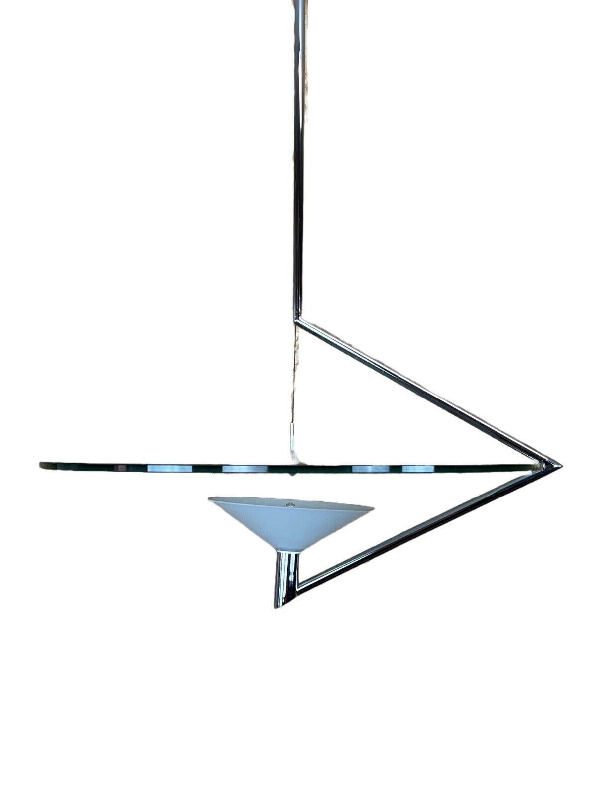 80s Ceiling lamp hanging lamp Daniela Puppa for Fontana Arte Italy Design

Object: ceiling lamp

Manufacturer: Fontana Arte

Condition: good

Age: 1980-1990

Dimensions:

Diameter = 73cm
Height = 122cm

Other notes:

The pictures