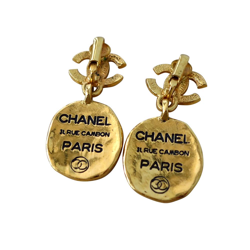 80's Chanel Rue Cambon Earrings In New Condition In SOUTH YARRA, VIC