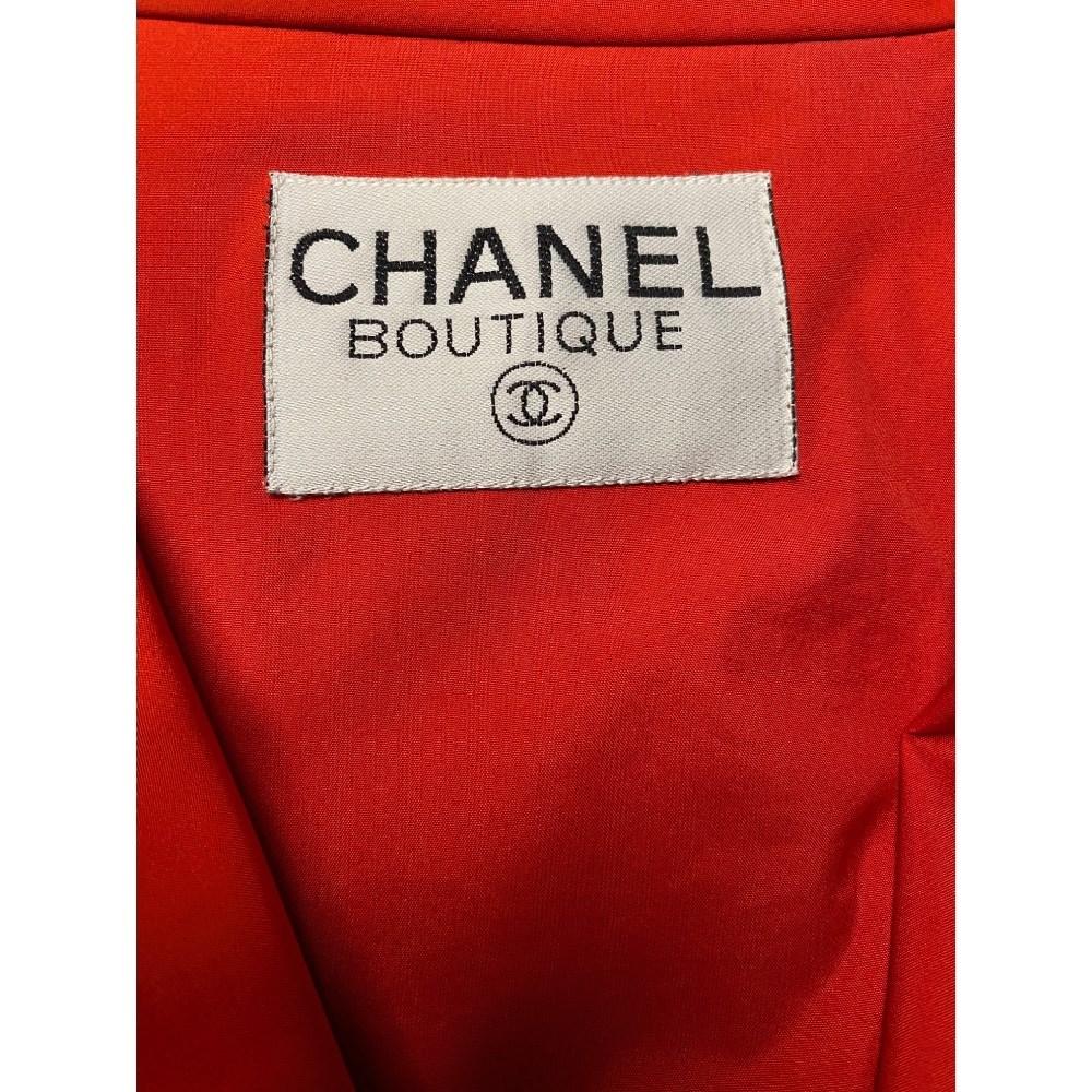 80s Chanel Vintage red nylon jacket For Sale 3