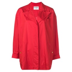 80s Chanel Retro red nylon jacket