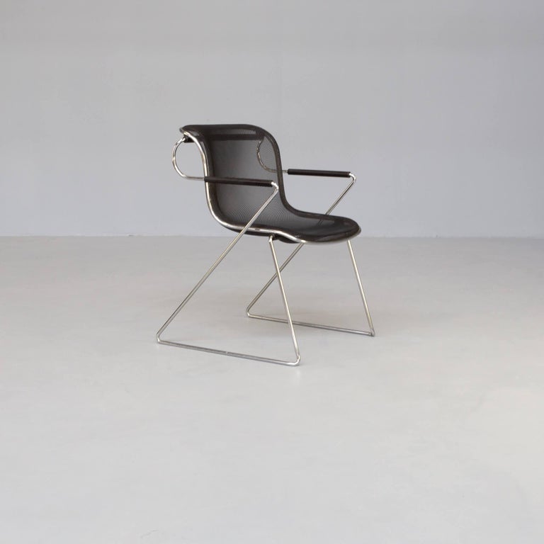 80s Charles Pollock ‘Penelope’ Chairs for Castelli Set/6 For Sale 1