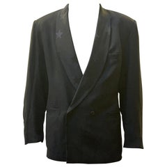 80s Custom Tuxedo Jacket with Star Detailing
