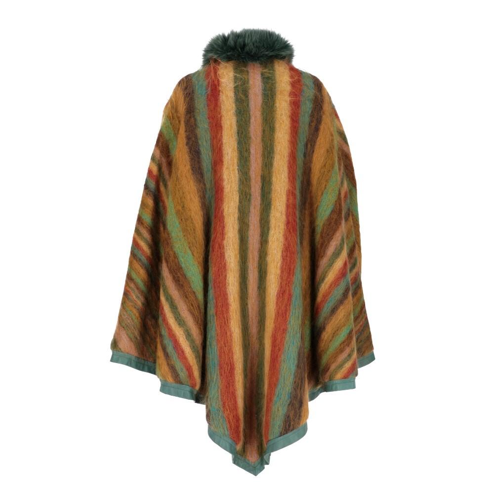 80s Dior green reversible suede cape 3