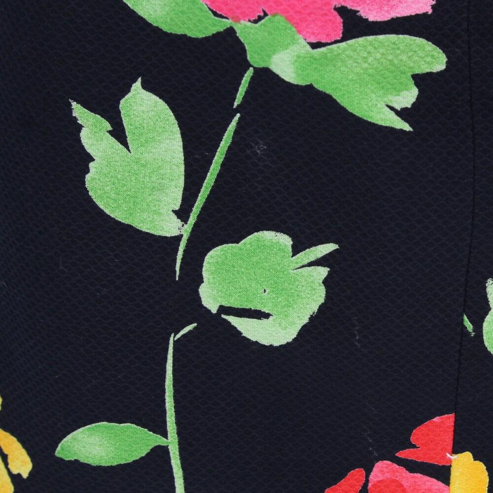 80s Emanuel Ungaro black cotton suit with multicolored floral print 4