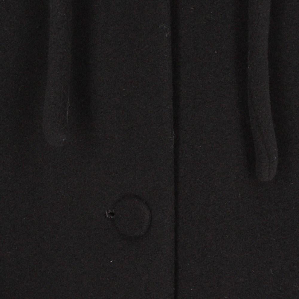 Black 80s Emporio Armani Vintage black wool coat