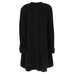 80s Emporio Armani Vintage black wool coat