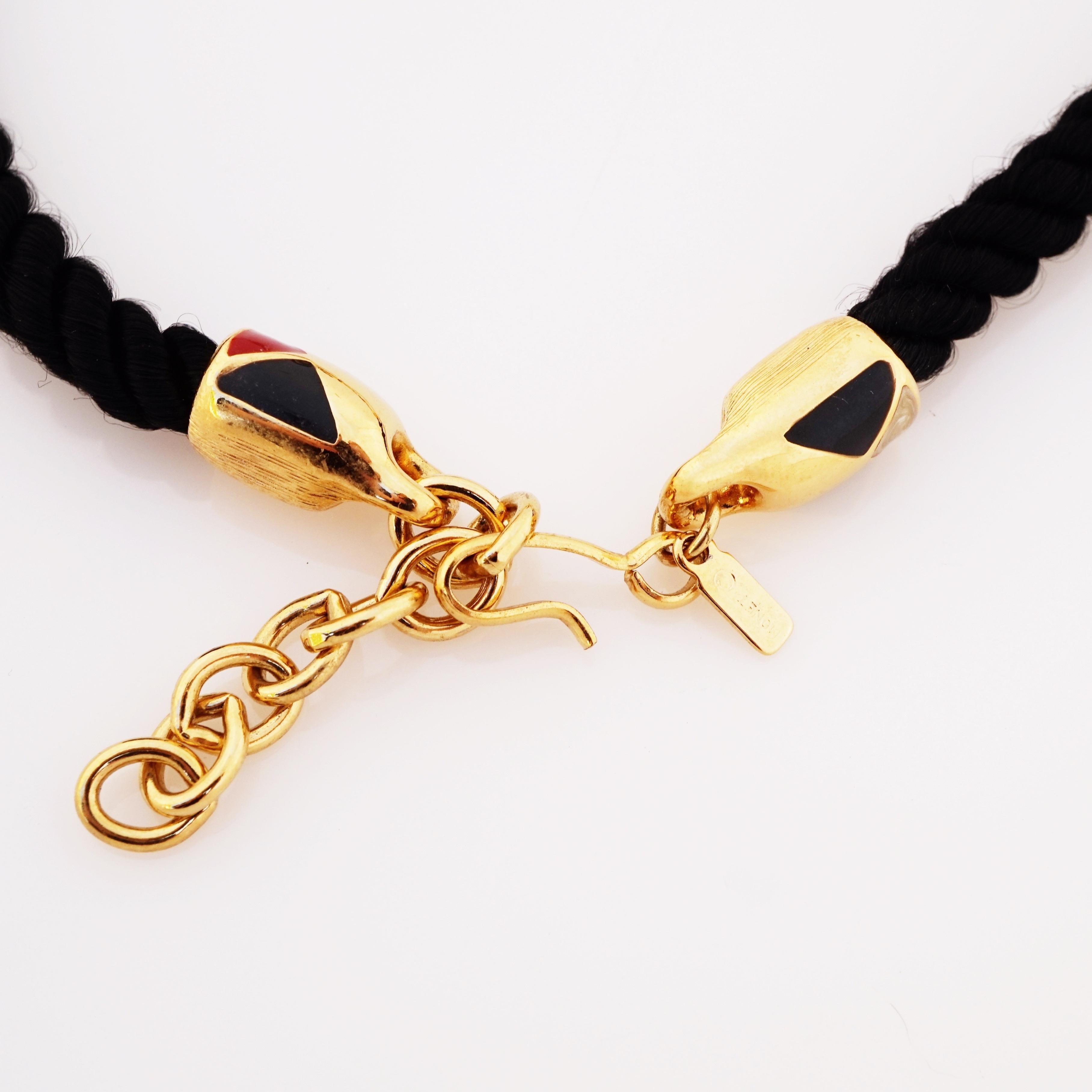 80's twist bead necklace