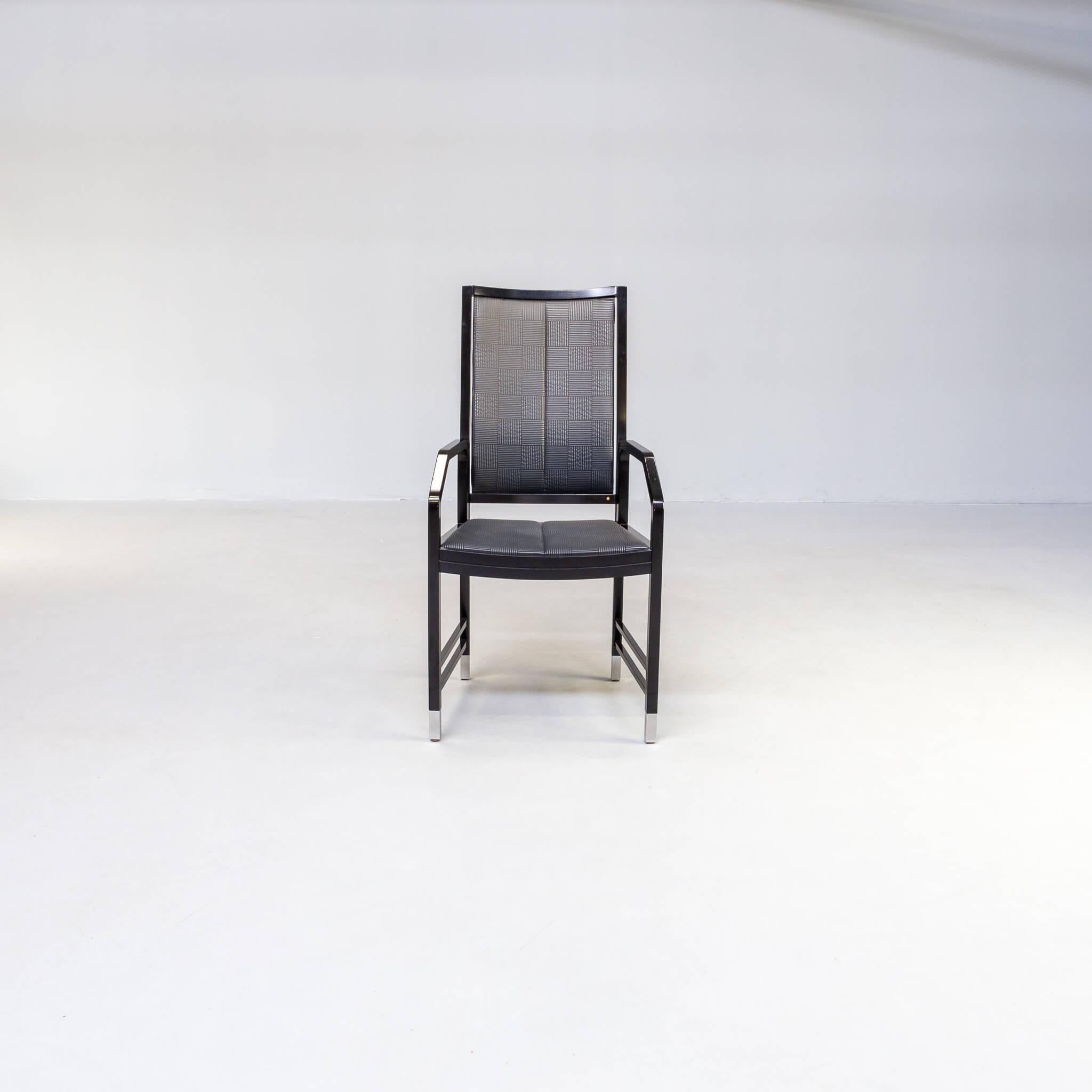 80s Ernst W. Beranek ‘Fine Forms’ Dining Chair for Thonet Set/4 In Good Condition For Sale In Amstelveen, Noord
