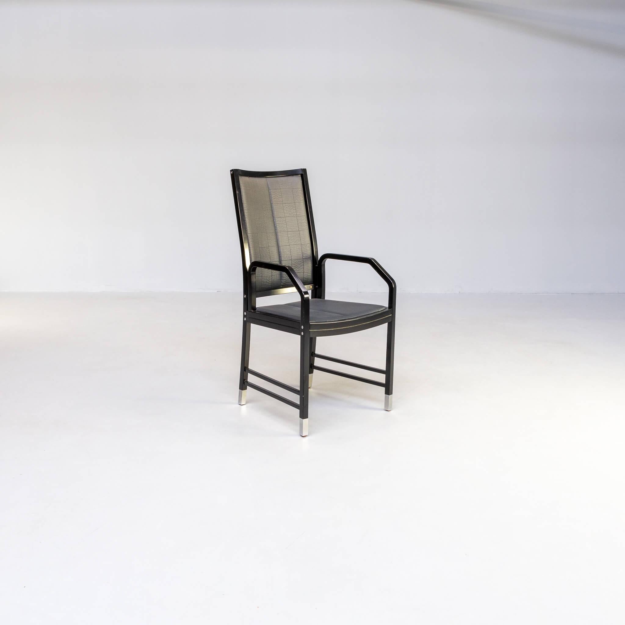 20th Century 80s Ernst W. Beranek ‘Fine Forms’ Dining Chair for Thonet Set/4 For Sale