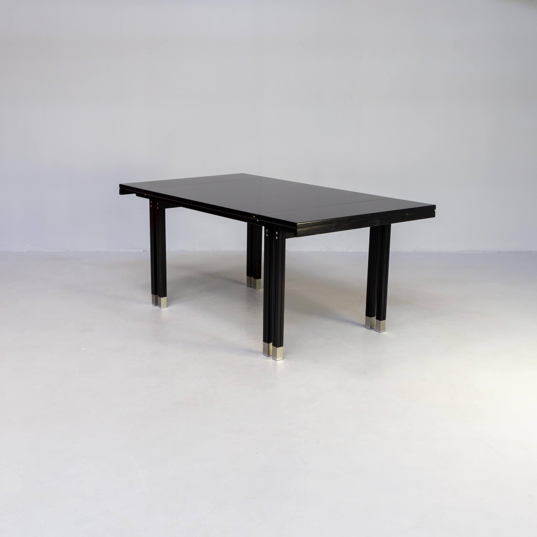 Lacquered 80s Ernst W. Beranek ‘Fine Forms’ Dining Table for Thonet For Sale