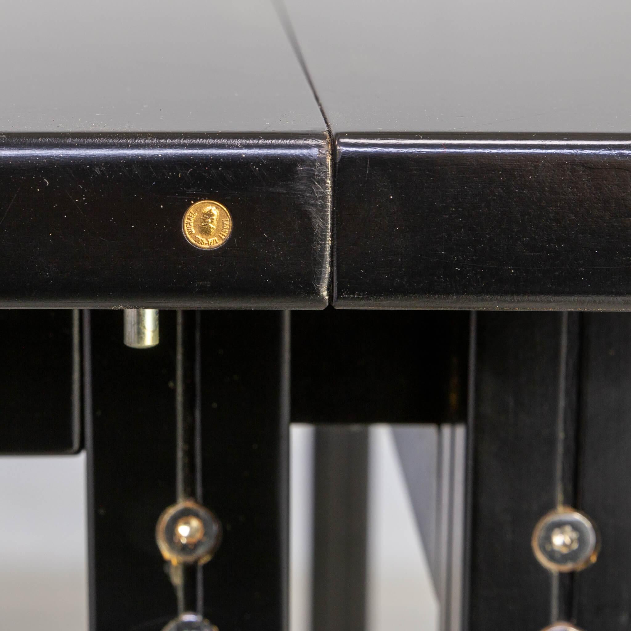 Wood 80s Ernst W. Beranek ‘Fine Forms’ Dining Table for Thonet For Sale