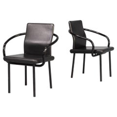 Ettore Sottsass ‘mandarin’ Chairs for Knoll Set/2
