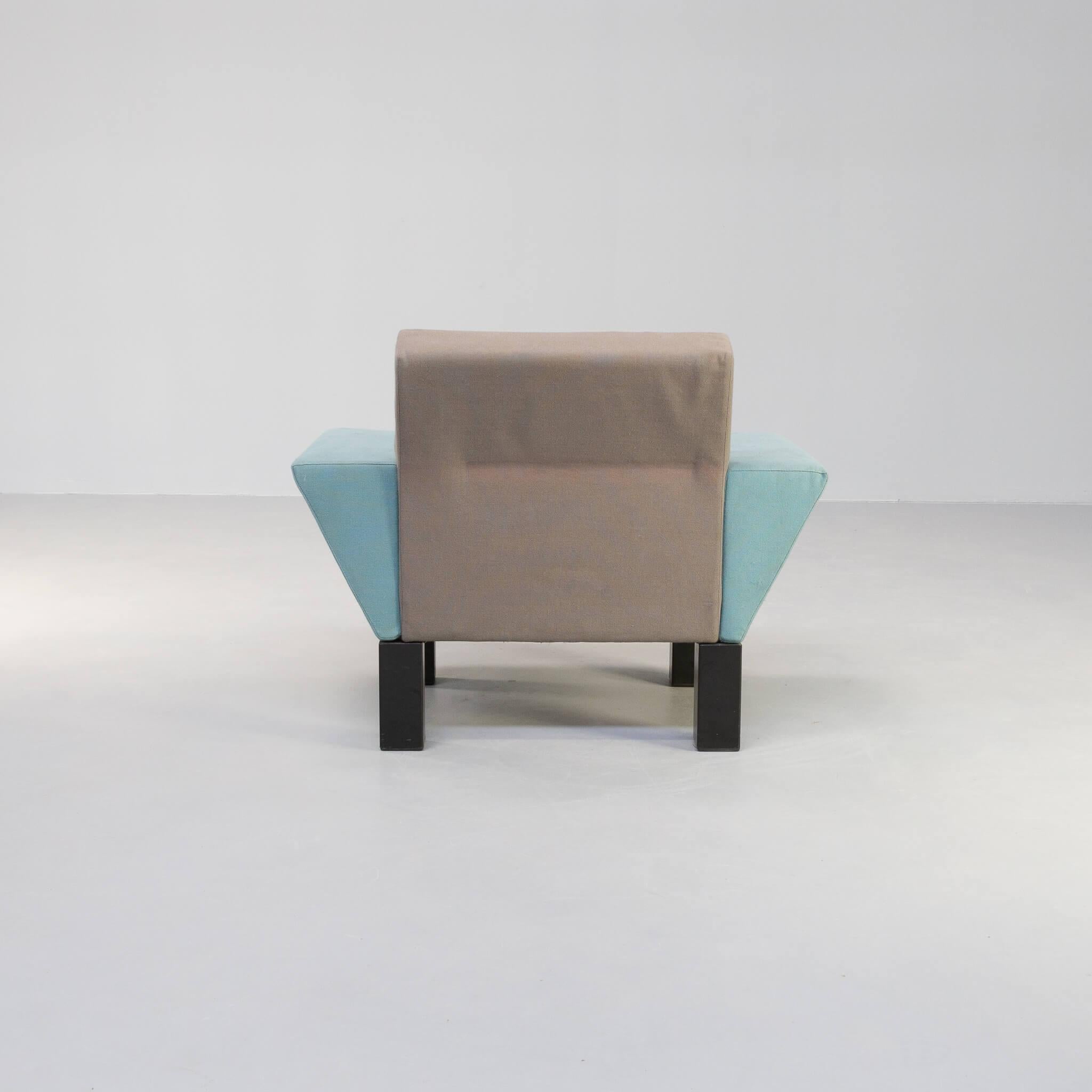 Late 20th Century 80s Ettore Sottsass ‘Westside’ Lounge Chair for Knoll For Sale