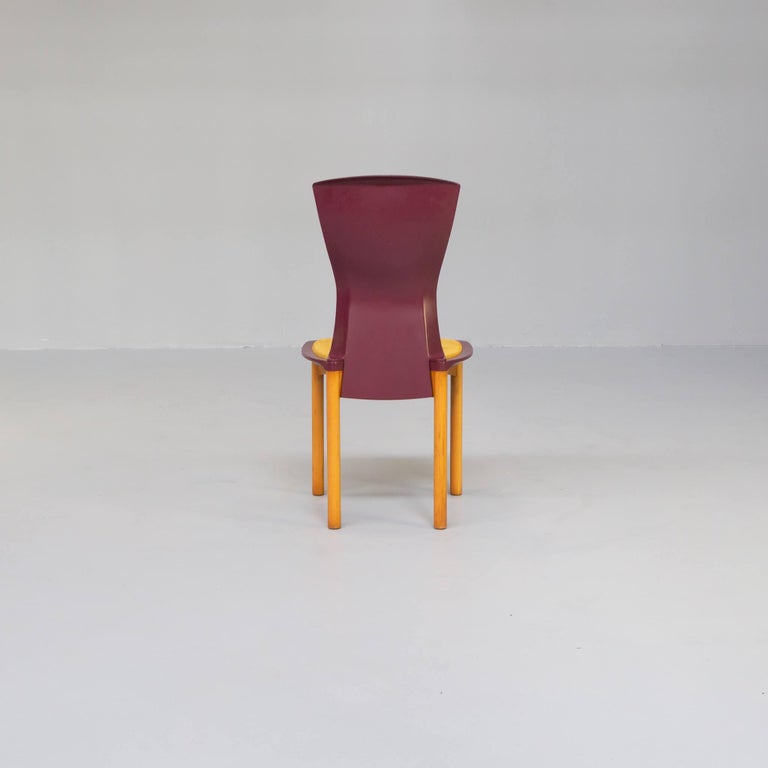 80s Francesco Binfare Dining Chair for Cassina Set/6 For Sale 3