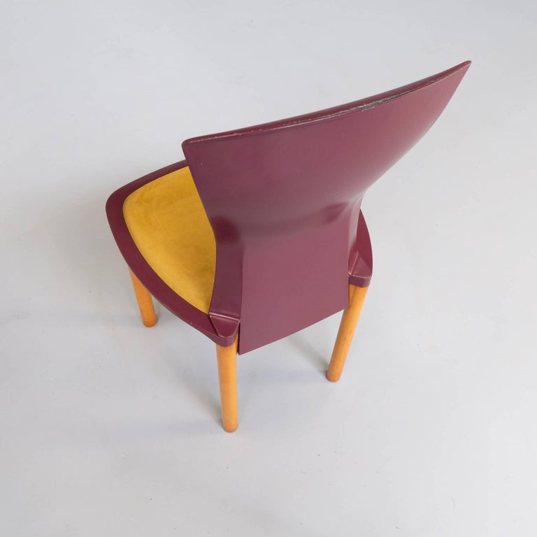 80s Francesco Binfare Dining Chair for Cassina Set/6 For Sale 4