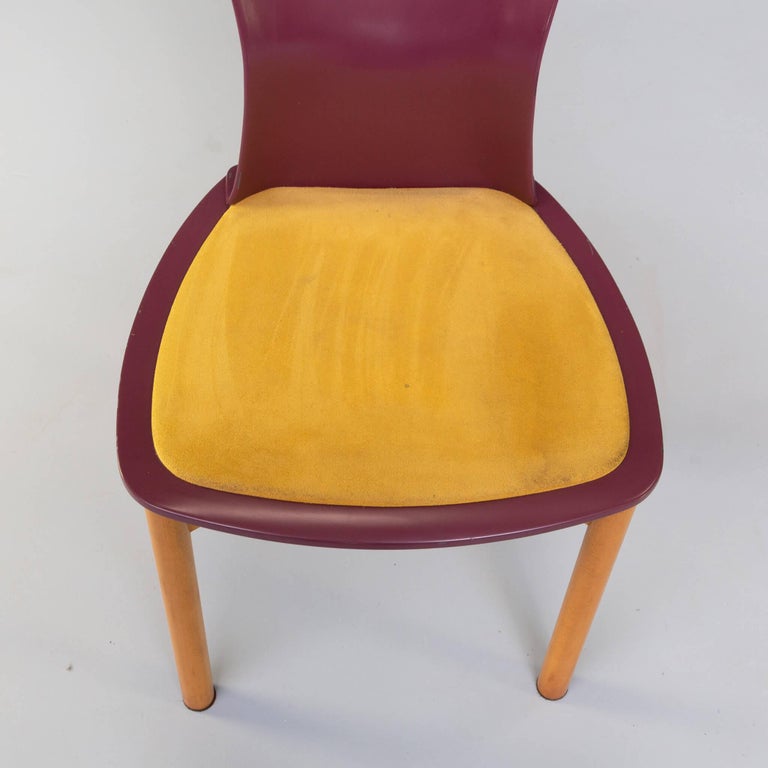 80s Francesco Binfare Dining Chair for Cassina Set/6 For Sale 7