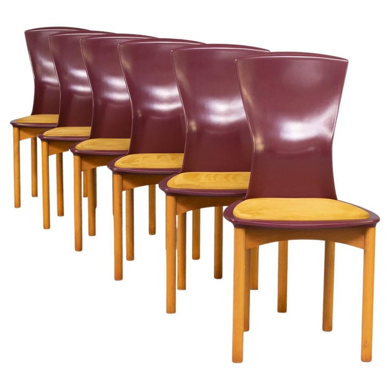 80s Francesco Binfare Dining Chair for Cassina Set/6 For Sale