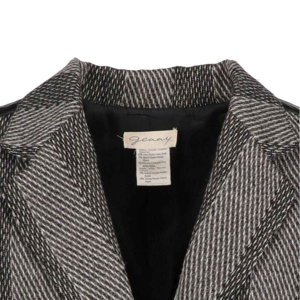 80s Genny Vintage striped grey wool blend jacket 3