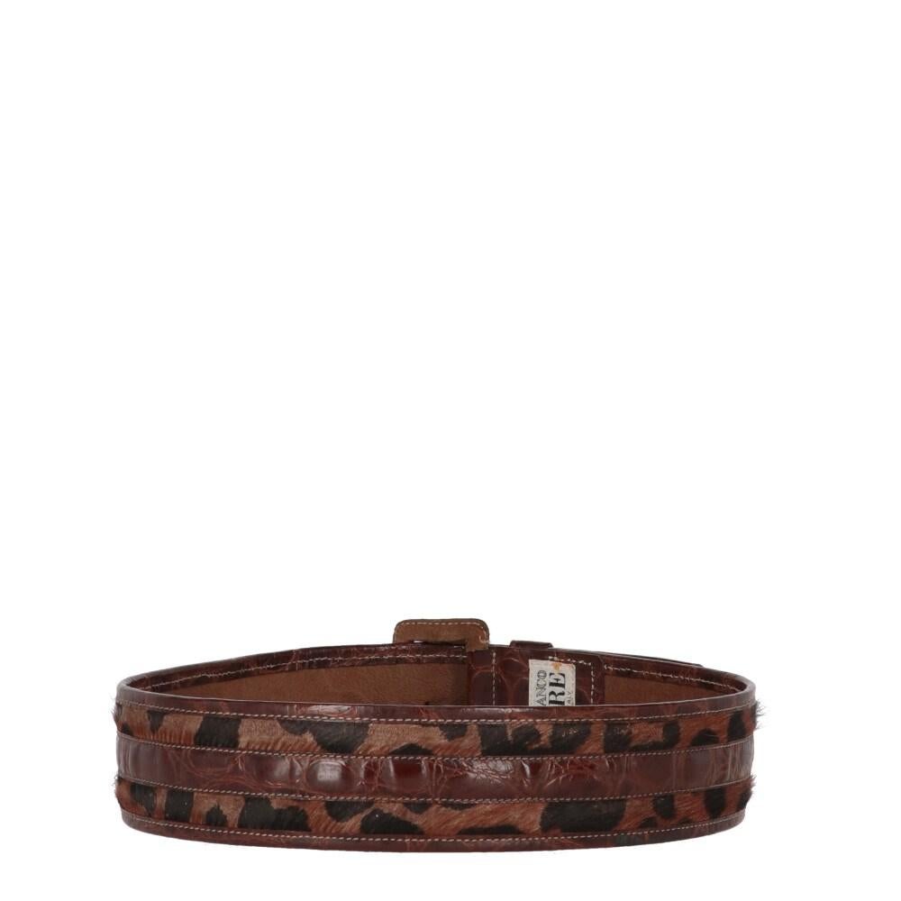 Gianfranco Ferré brown printed leather belt and spotted pony skin details.

Measurements
Length: 94 cm
Width: 5,5 cm

Product code: X1253

Notes: The item shows some signs of wear as shown in the pictures.

Composition: Leather - Pony skin

Made in: