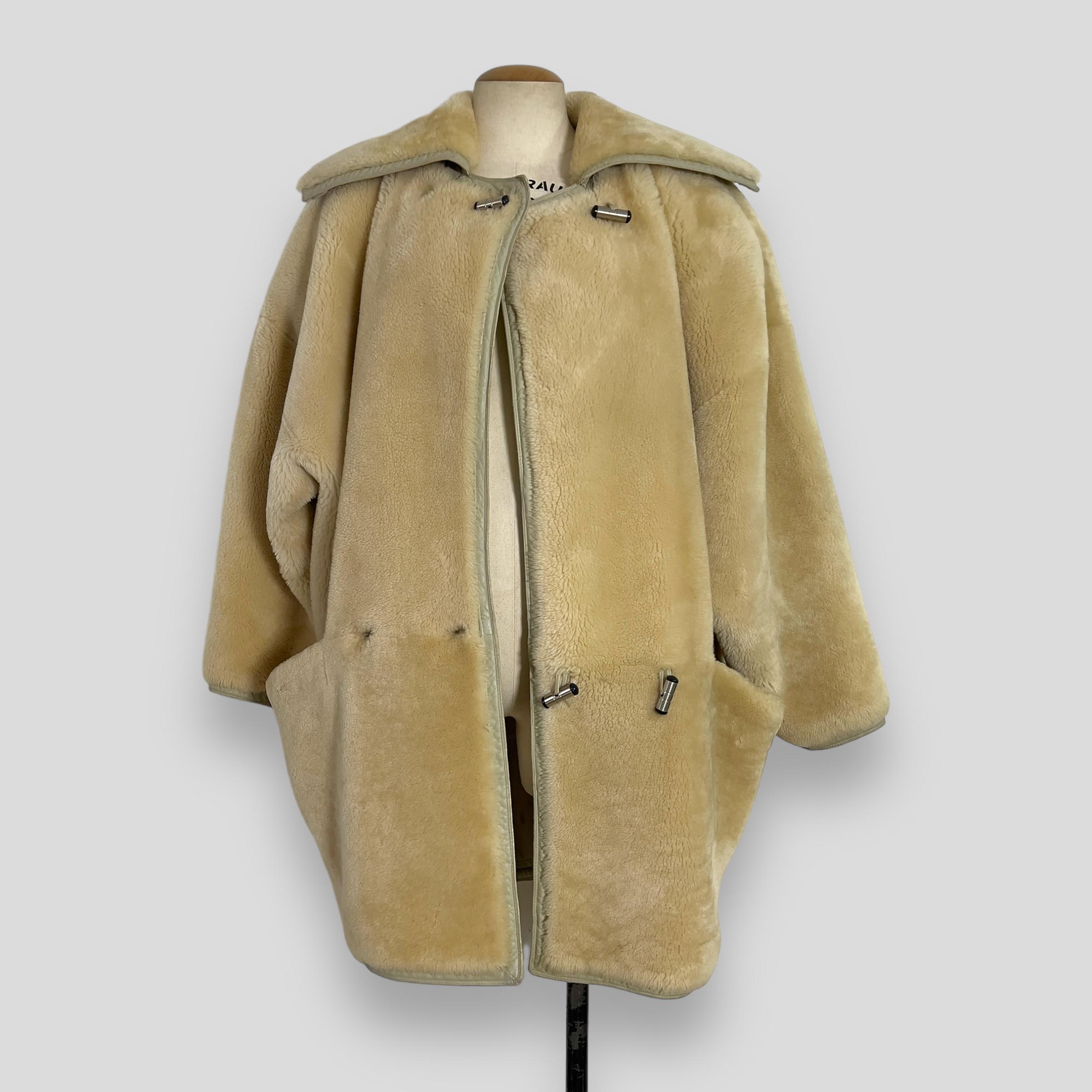 80s Gianni Versace sheepskin Coat 1