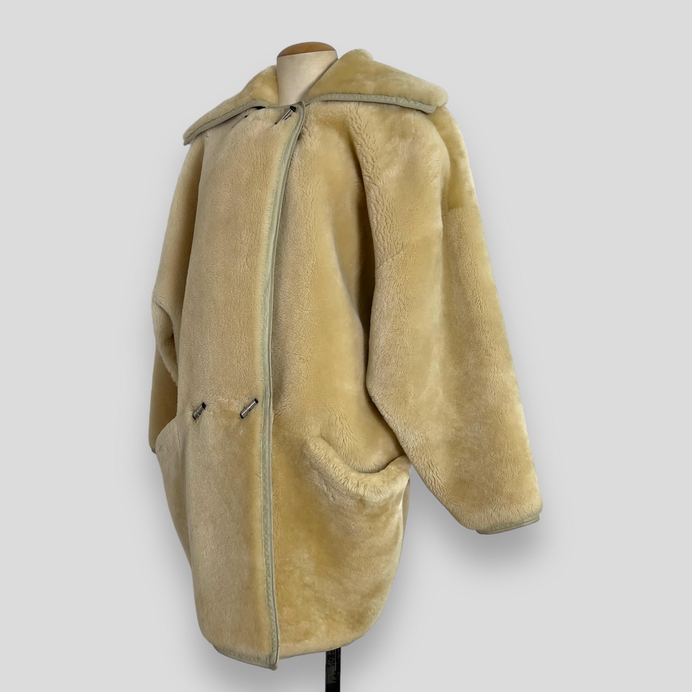 80s Gianni Versace sheepskin Coat 3